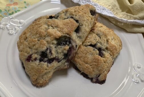 Quick and Bursting with Blueberries Scones