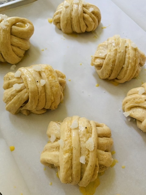 Swedish Cardamom Knot Buns