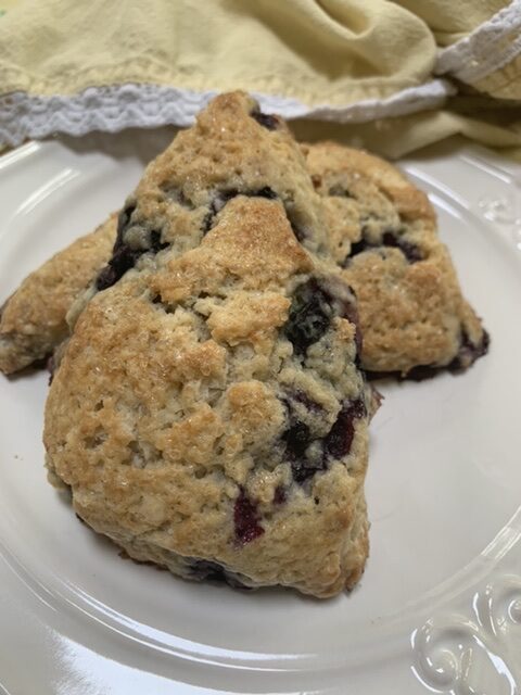 Quick and Bursting with Blueberries Scones