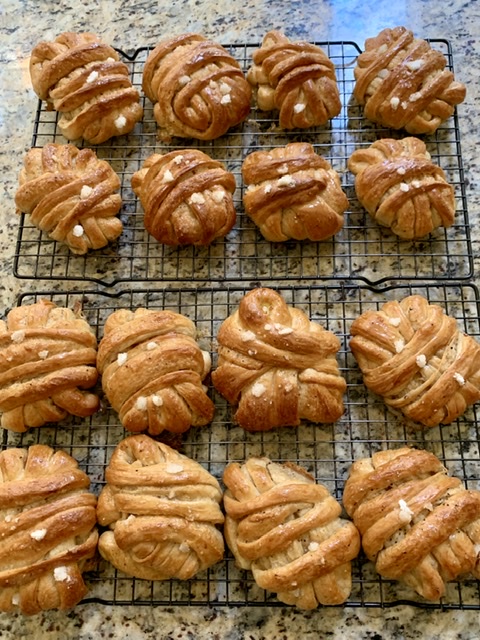 Swedish Cardamom Knot Buns or Kardemummaknutar