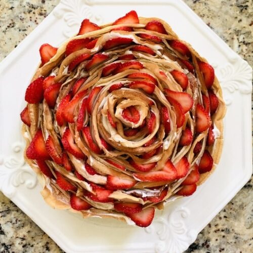 Strawberry Chamomile Crepe Cake | Lark & Linen Interior Design and  Lifestyle Blog