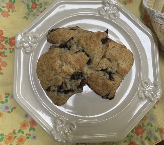 Quick and Bursting with Blueberries Scones