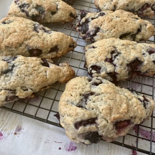 Quick and Bursting with Blueberries Scones