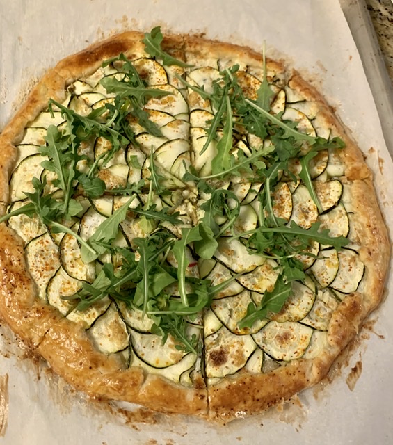 zucchini and cheese galette