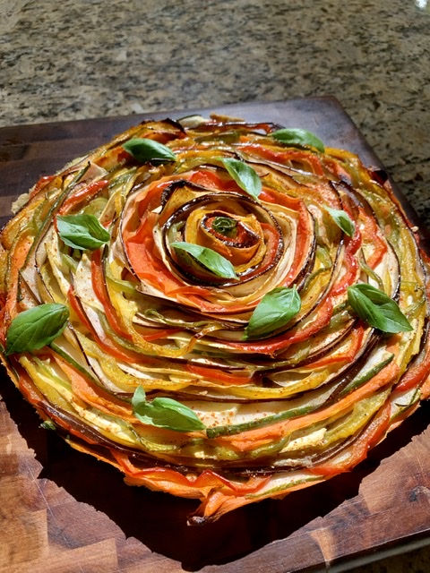 Colorful And Happy Veggie Blossom Tart