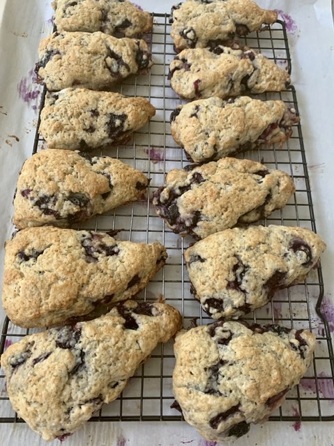 Transfer scones to cooling rack