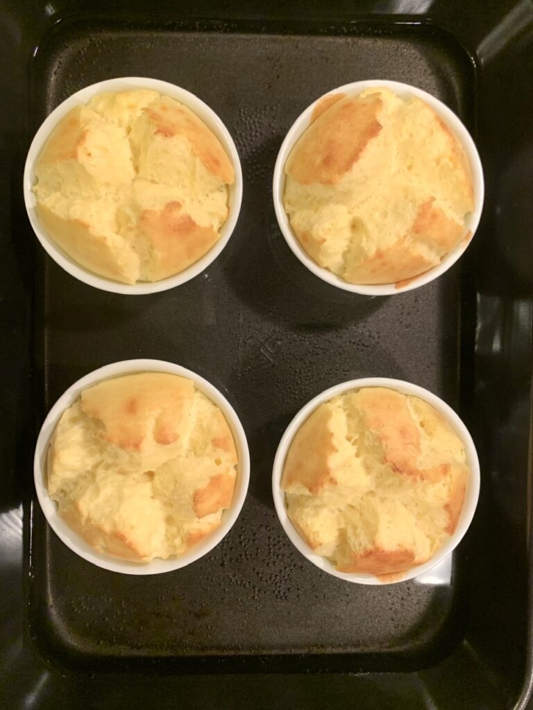 Fluffy Three-Cheese Soufflé