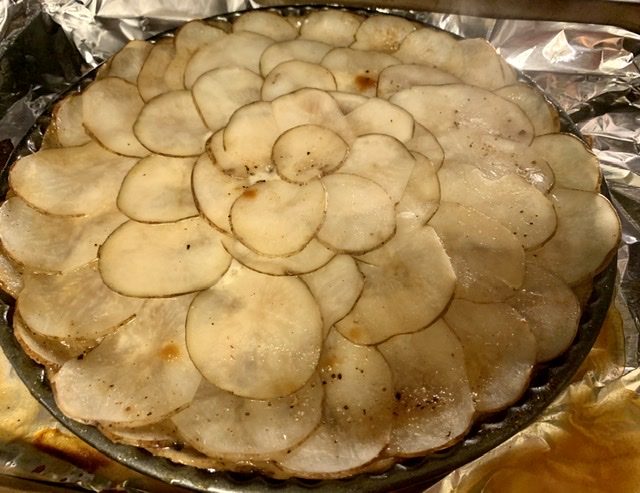 Potatoes Onions Layer Pie