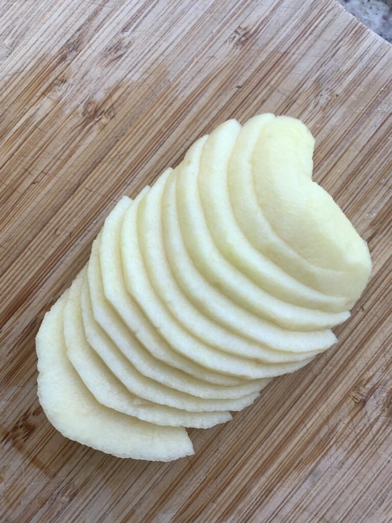 Sliced Apples for French Apple Tart