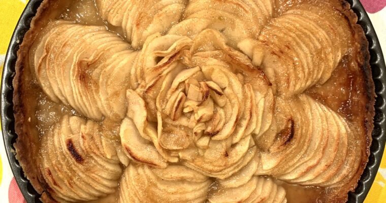 Fun French Apple Tart – Taking up Sara Moulton’s Challenge!