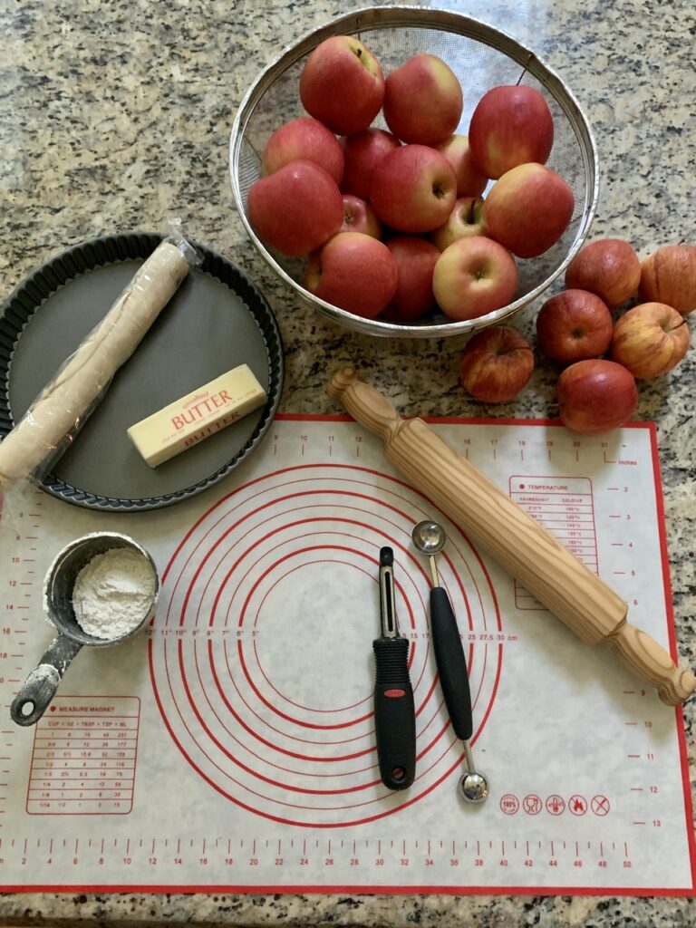 Ingredients for Fun French Apple Tart