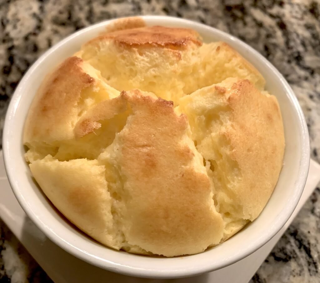 Fluffy Three-Cheese Soufflé