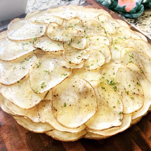 Potatoes Onions Layer Pie