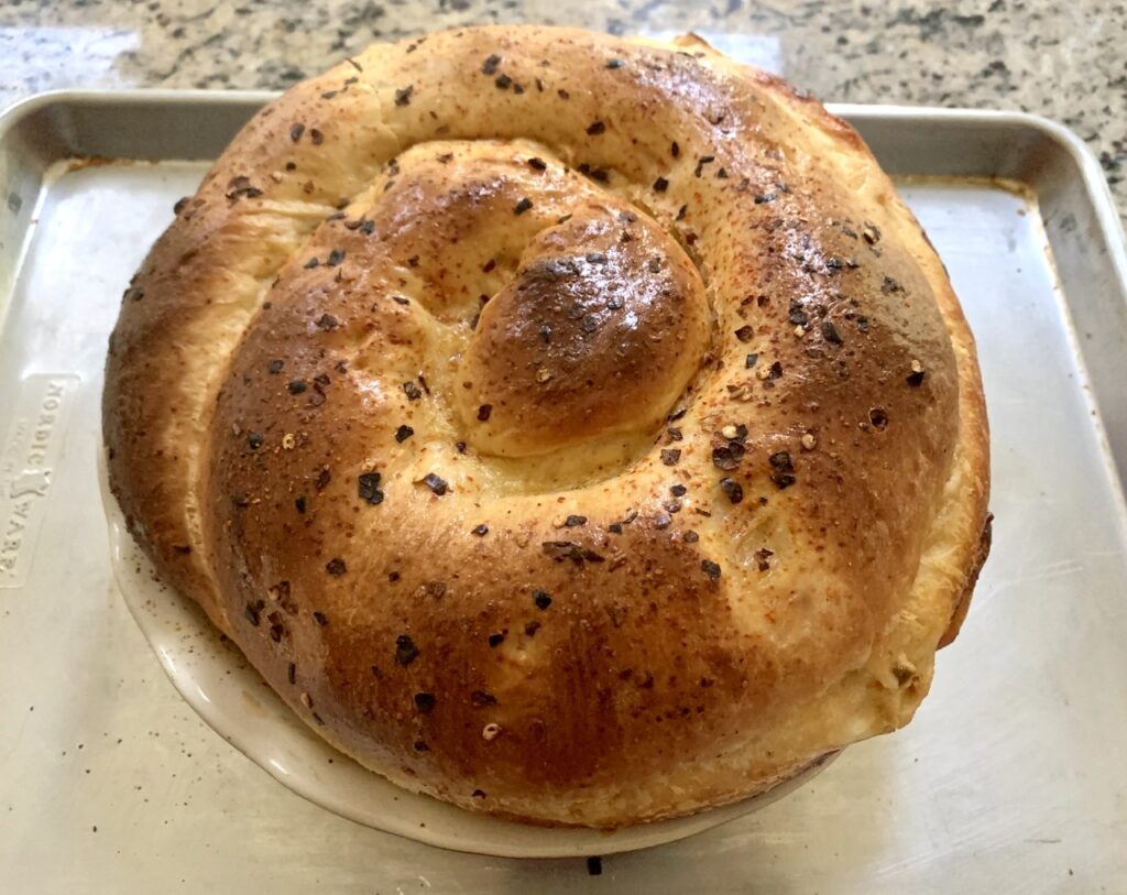 Spicy Spiral Cheese Bread