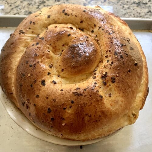Spicy Spiral Cheese Bread