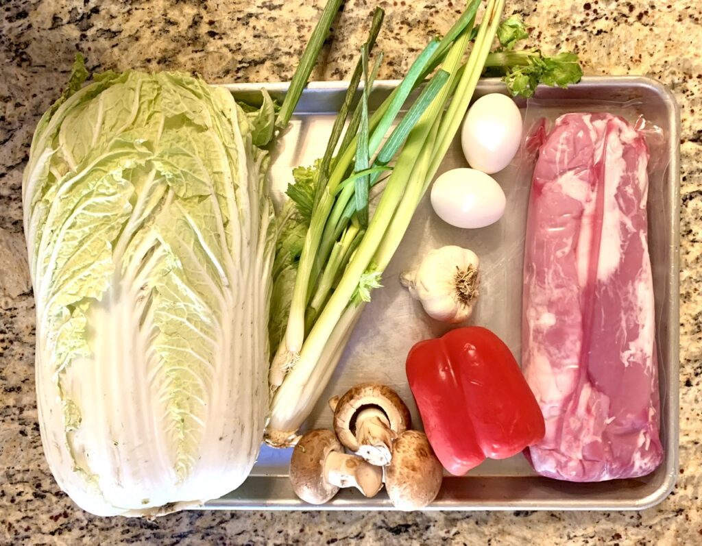 Ingredients for Pretty Stuffed Cabbage Leaves