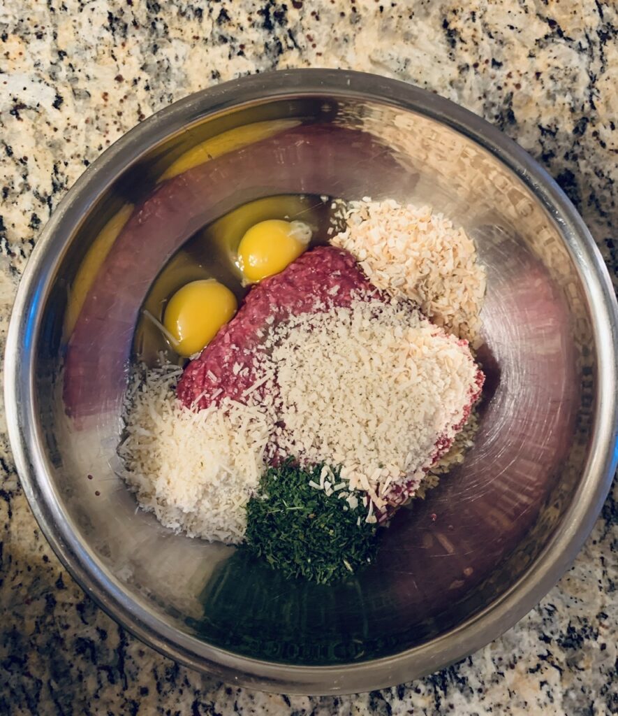 Meatballs Ingredients for Easy Italian Wedding Soup