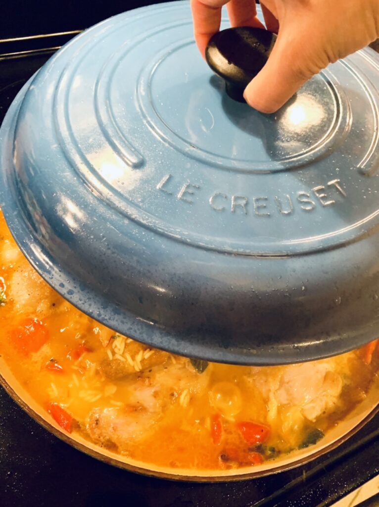 Cover the pan with lid