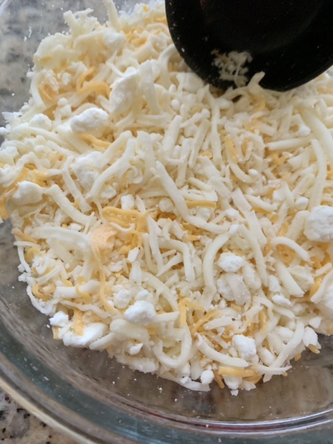 Combined cheese for Adjaruli Khachapuri (Georgian Cheese Bread)