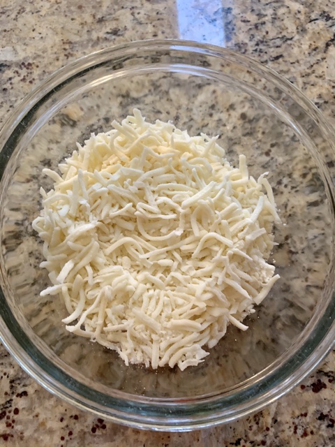 Shredded Mozzarella for Adjaruli Khachapuri (Georgian Cheese Bread)