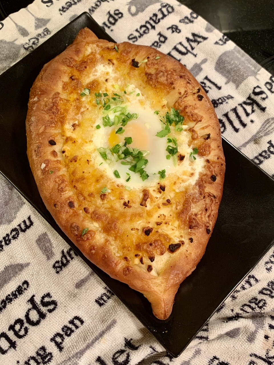 Adjaruli Khachapuri (Georgian Cheese Bread) - Fab Food Flavors