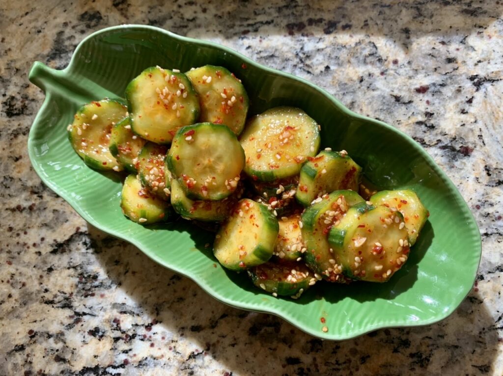 Spicy Korean Marinated Cucumber Oi Muchim