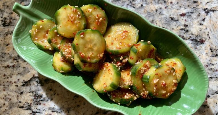 How to make Spicy Korean Marinated Cucumber (Oi Muchim)!