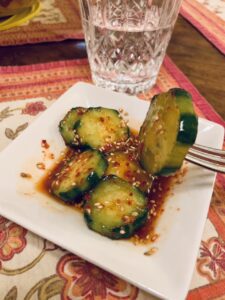 Spicy Korean Marinated Cucumber Oi Muchim Fab Food Flavors