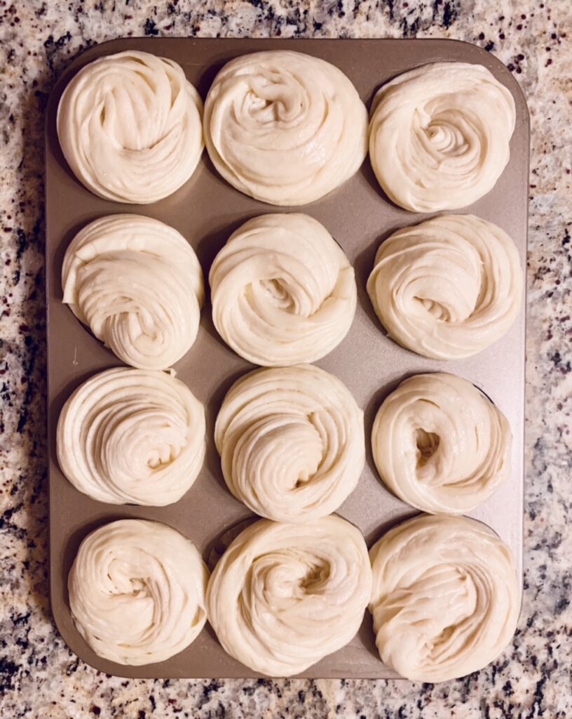 Proofing the Butter Cruffins