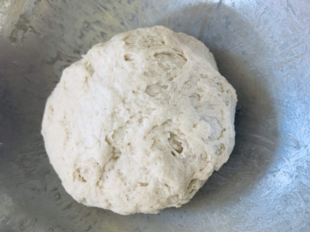 Making dough for Spicy Potato Samosas