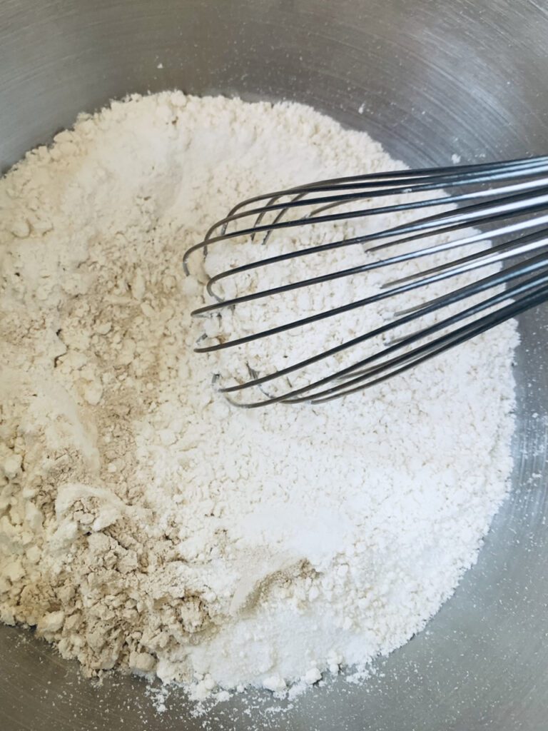 Whisk dry ingredients together