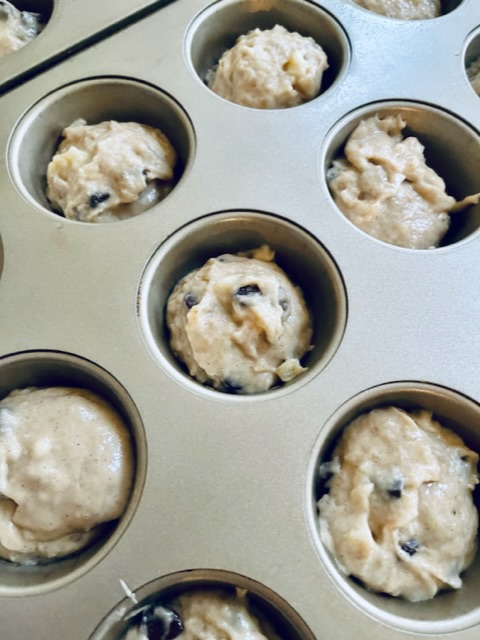 Making Best Ever Banana Bread Muffins